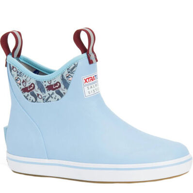 Womens Salmon Sisters Blue/Mermaid Ankle Boot